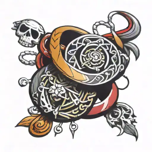 Necklace chain wrapped on wrist tattoo tattoo design idea