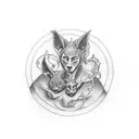 mother and sons tattoo design idea