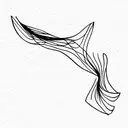 progressive house lines ascending model, abstract expressionism tattoo design idea