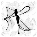 progressive house lines ascending model, abstract expressionism tattoo design idea