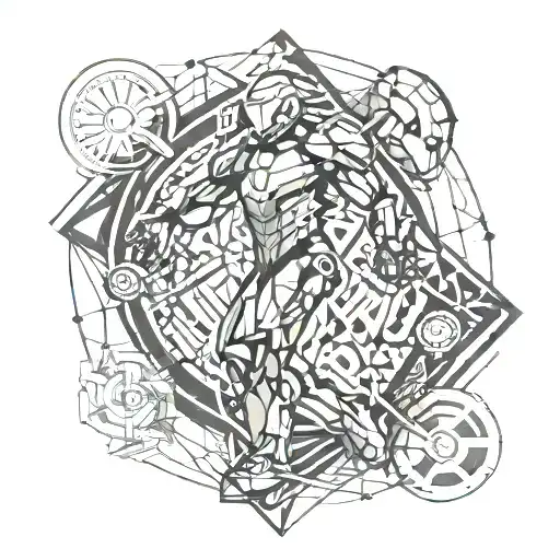 ironman triathlon sign tattoo design idea