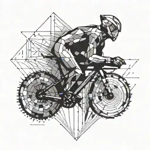 ironman swim bike run tattoo design idea