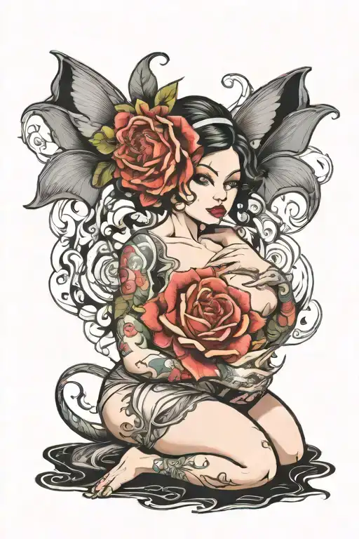 women in diaper fetishist meant tattoo design idea