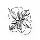 Symmetrical pair of tiny interlocking olive leaves tattoo for collarbones tattoo design idea