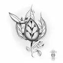 Olive leaf tattoo design under the collarbone tattoo design idea