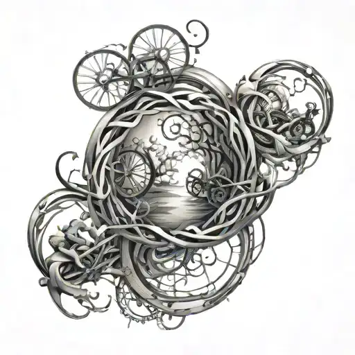 cycle of life tattoo design idea