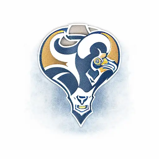logos of Rams Penguins Lakers Cardinals  tattoo design idea