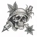 life work money drugs death tattoo design idea