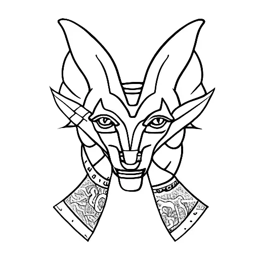Anubis tattoo design idea