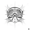 tear drops from the eyes of a fallen angel  tattoo design idea