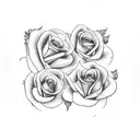 seagull an roses tattoo design idea