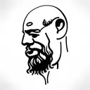 philosophy Socrates tattoo design idea