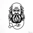 philosophy Socrates tattoo design idea
