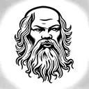 philosophy Socrates tattoo design idea