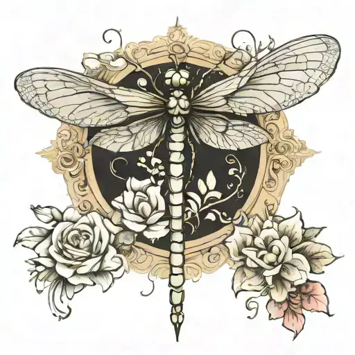 Dragonfly Centerpiece Placement: The front of the leg (shin area) as the centerpiece. Design: A large, intricately detai tattoo design idea