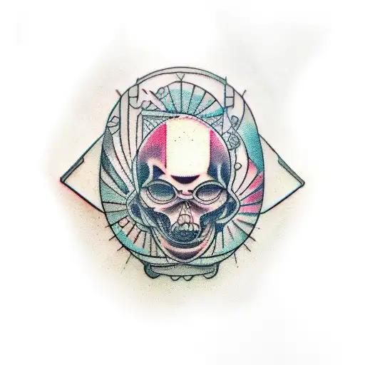 biomechanic tattoo design idea