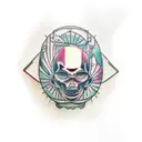 biomechanic tattoo design idea