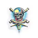 biomechanic tattoo design idea