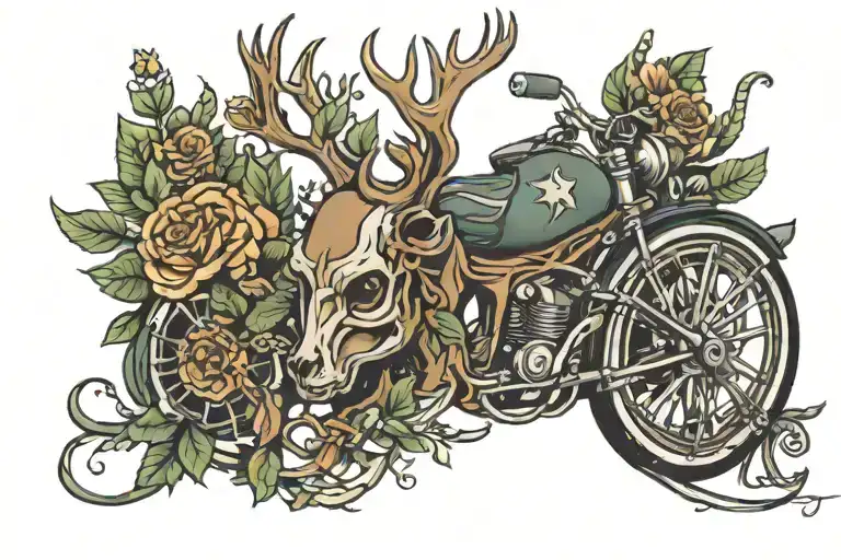 Its all about Bucks and fucks tattoo design idea
