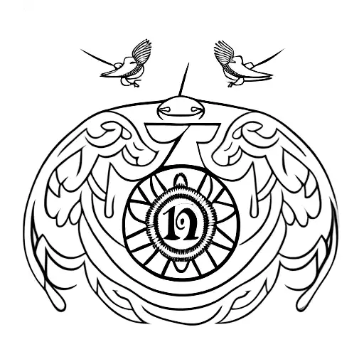 May 7 1971 in Roman numerals with birds flying away from it  tattoo design idea