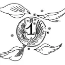 May 7 1971 in Roman numerals with birds flying away from it  tattoo design idea