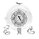 May 7 1971 in Roman numerals with birds flying away from it  tattoo design idea