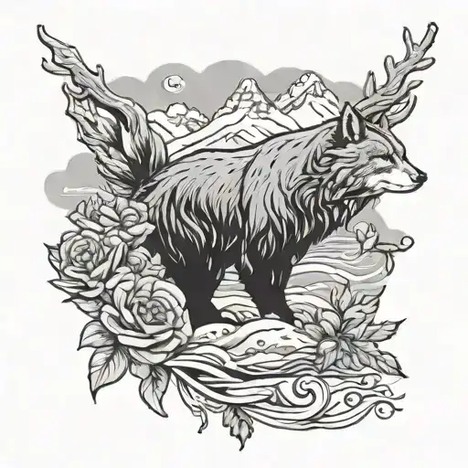 alaska themed tattoo tattoo design idea