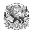 alaska themed tattoo tattoo design idea