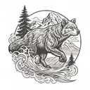 alaska themed tattoo tattoo design idea