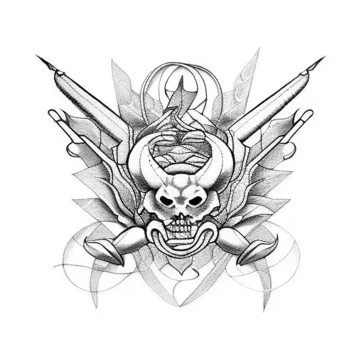 I just didn't quit with rose and scorpio and capricorn tattoo design idea