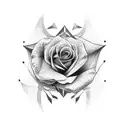 I just didn't quit with rose and scorpio and capricorn tattoo design idea