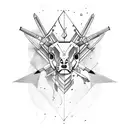 sagittarius and aquarius tattoo design idea