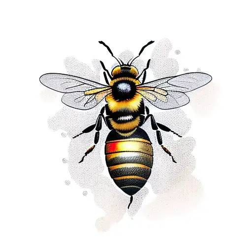 Honey Bee tattoo design idea