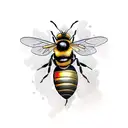 Honey Bee tattoo design idea