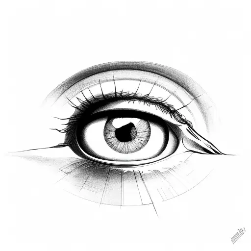 Eye crying tattoo design idea