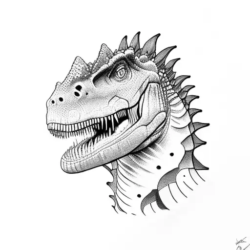 dinosaurs tattoo design idea