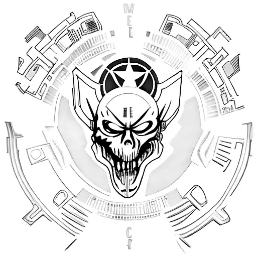 Resident evil Logo tattoo design idea