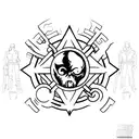 Resident evil Logo  tattoo design idea