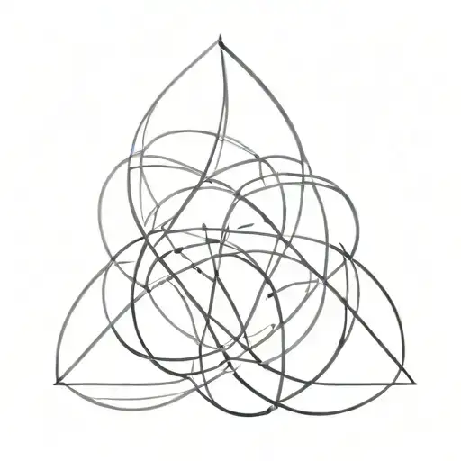 four cousins intertwined tattoo design idea