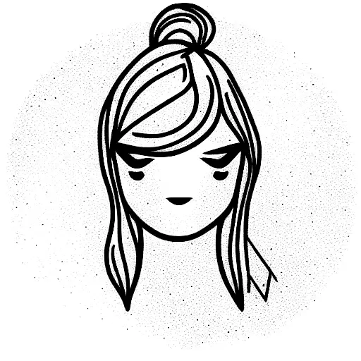 girl who feels invisible and not enough tattoo design idea