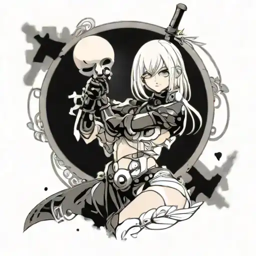 2b nier automata tattoo design idea