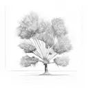 Canada flag palmetto tree  tattoo design idea