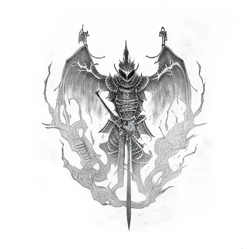 dark souls tattoo design idea
