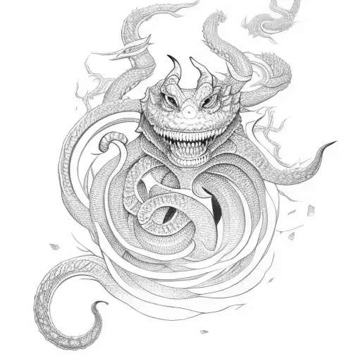 jormungandr tattoo tattoo design idea