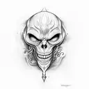 Harry Potter Death Eater tattoo inspired by Norse Mythology tattoo design idea