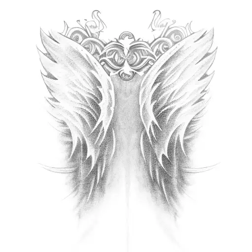 demon wings tattoo
