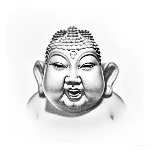 fat Buddha tattoo design idea