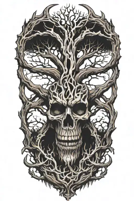 bush rail firewood  tattoo design idea