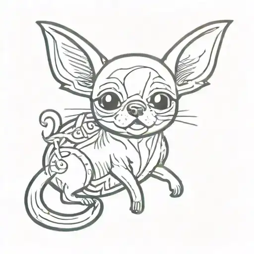 chihuahuas adventure time art  tattoo design idea