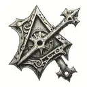 railroad spike tattoo design idea